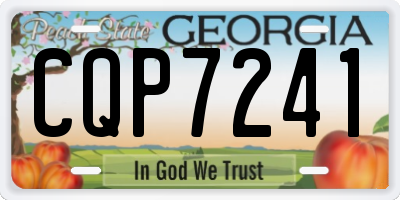 GA license plate CQP7241