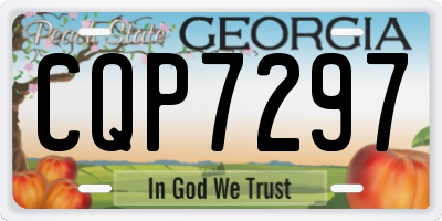 GA license plate CQP7297