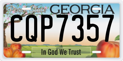 GA license plate CQP7357