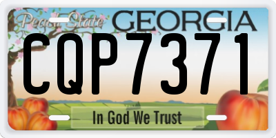 GA license plate CQP7371
