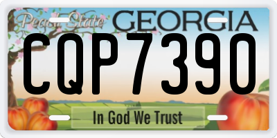 GA license plate CQP7390