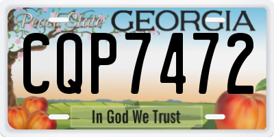 GA license plate CQP7472