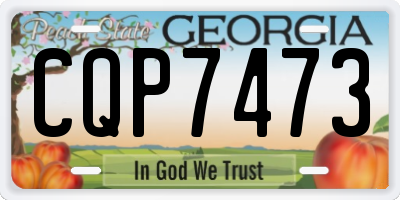 GA license plate CQP7473