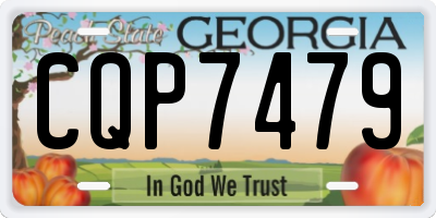 GA license plate CQP7479