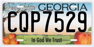 GA license plate CQP7529