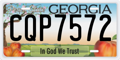 GA license plate CQP7572