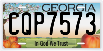 GA license plate CQP7573