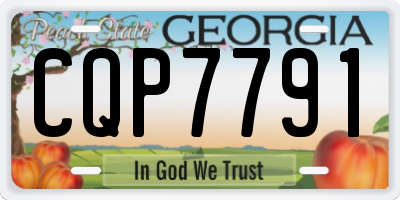 GA license plate CQP7791