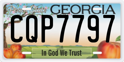 GA license plate CQP7797