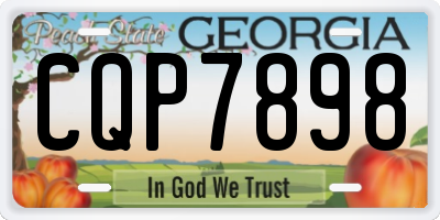 GA license plate CQP7898
