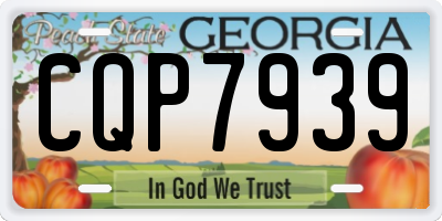 GA license plate CQP7939