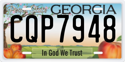 GA license plate CQP7948