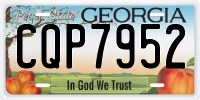 GA license plate CQP7952