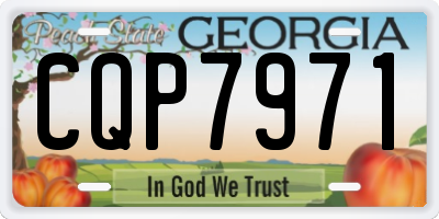 GA license plate CQP7971