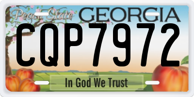 GA license plate CQP7972