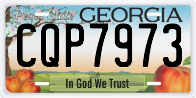 GA license plate CQP7973