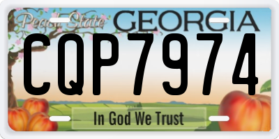 GA license plate CQP7974