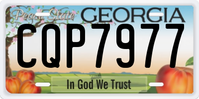 GA license plate CQP7977