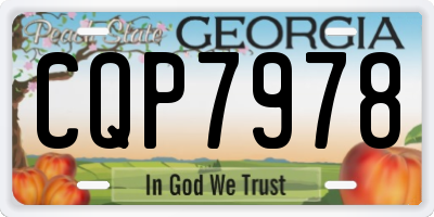 GA license plate CQP7978