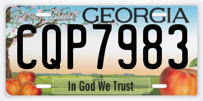 GA license plate CQP7983