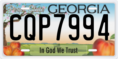 GA license plate CQP7994