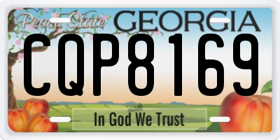 GA license plate CQP8169