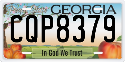 GA license plate CQP8379