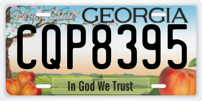GA license plate CQP8395
