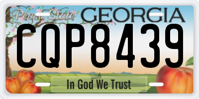 GA license plate CQP8439