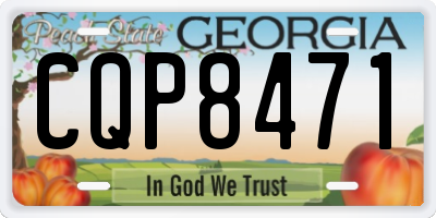 GA license plate CQP8471