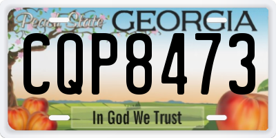 GA license plate CQP8473