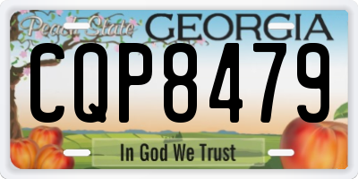 GA license plate CQP8479