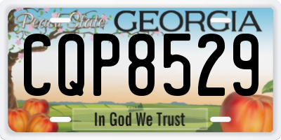 GA license plate CQP8529
