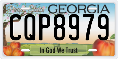 GA license plate CQP8979