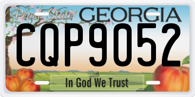 GA license plate CQP9052