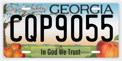 GA license plate CQP9055