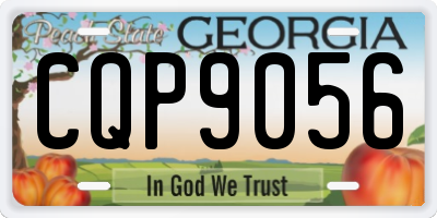 GA license plate CQP9056