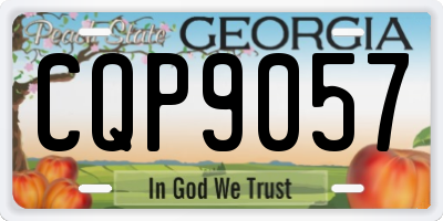 GA license plate CQP9057