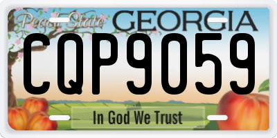 GA license plate CQP9059
