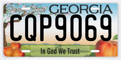 GA license plate CQP9069