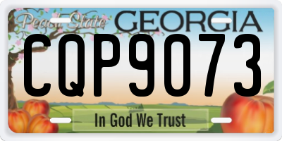 GA license plate CQP9073