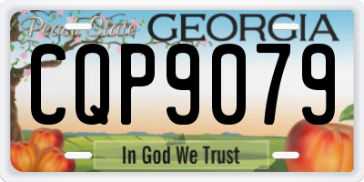 GA license plate CQP9079