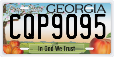 GA license plate CQP9095