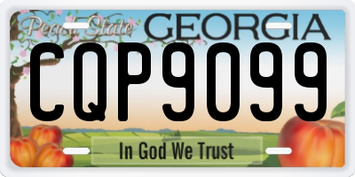 GA license plate CQP9099