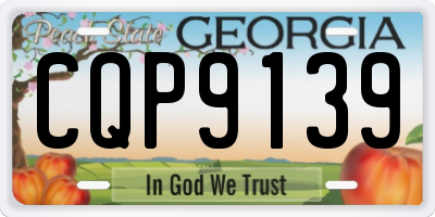 GA license plate CQP9139