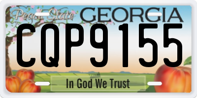 GA license plate CQP9155
