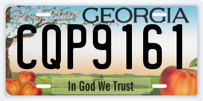 GA license plate CQP9161