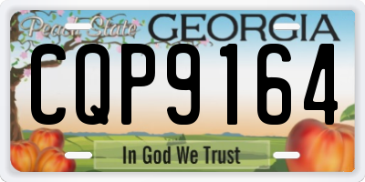 GA license plate CQP9164