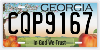 GA license plate CQP9167