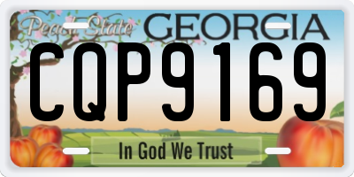GA license plate CQP9169
